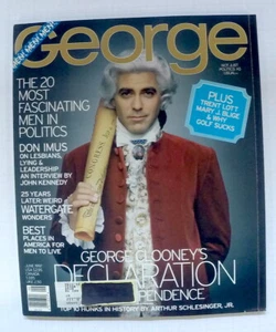 George Magazine June 1997 George Clooney - Mary J. Blige - Don Imus - Picture 1 of 4