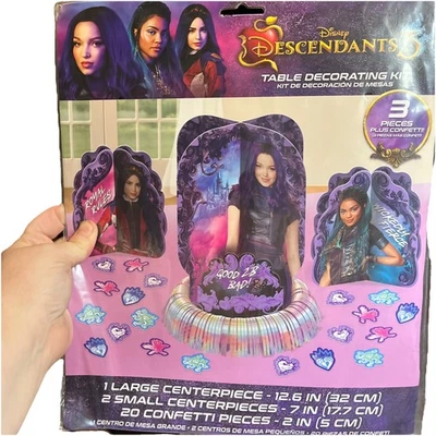 Descendants 3 Table Decorating Kit Girls Birthday Party Supply Centerpiece - Image 1 of 4