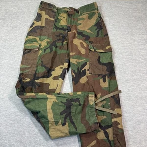 Prestige Apparel Pants Men M Green Camo Jungle Fatigue Cargo Ripstop Utility - Picture 1 of 8
