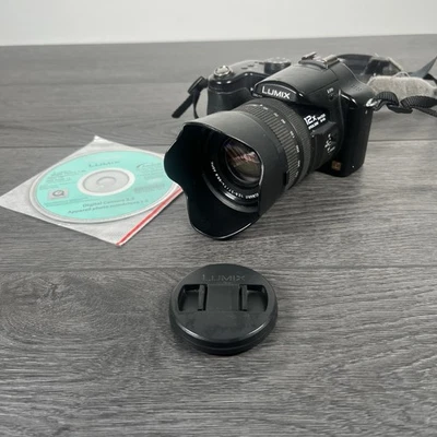 Panasonic Lumix DMC-FZ30 Digital Bridge Camera 8mp Black 1GB SD Card Leica 12x - Image 1 of 4