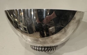 Vintage JHS Denmark Silverplate Bowl 8” MCM Jorgen Steffensen READ - Picture 1 of 4