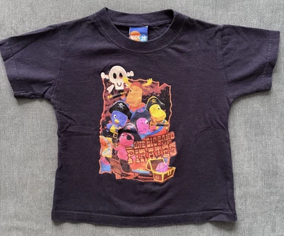 Nick Jr. Backyardigans One Big Band of Pirates Toddler Tshirt Size 5t RARE 2005 - Image 1 of 4