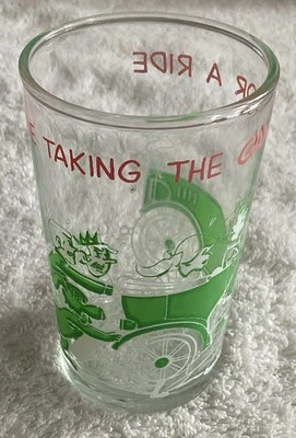 Vaso de gelatina Archie Juice 1971 vintage "Taking The Gang for a Ride" *LIMPIO* Foto 1 de 4
