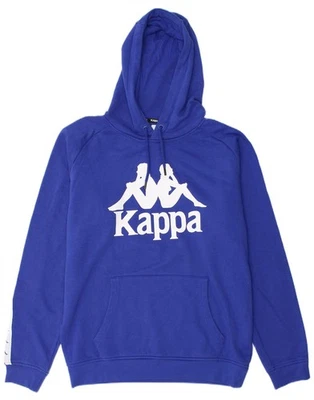 Sudadera con capucha gráfica KAPPA para hombre XL azul bloques de colores algodón AV07 Foto 1 de 3