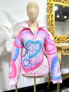 Chaqueta acolchada corazón púrpura unisex - Imagen 1 de 3