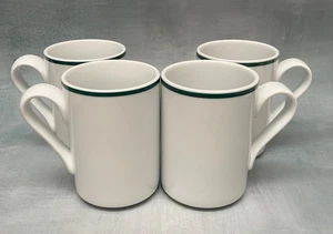 Set of 4 Dansk Bistro Christianshavn Green Coffee Mugs 4 1/8” - Picture 1 of 4