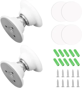 2 Stück Magnetische Türschnapper, Weiße Farbe Türstopper, Durchmesser 53 MM Türs - Bild 1 von 7