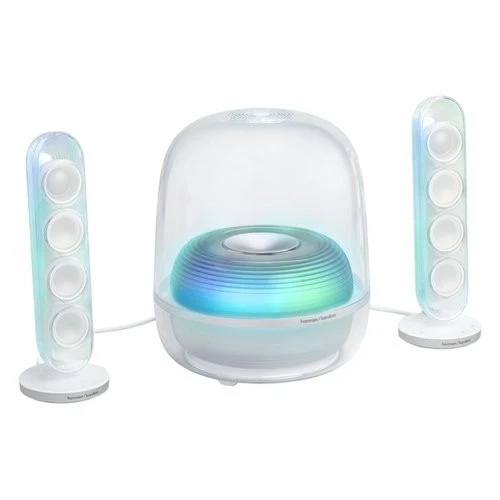 Harman Kardon Set altoparlanti pc SOUNDSTICKS 5 Clear white 190W HKSOUNDSTK5WEP - Immagine 1 di 4