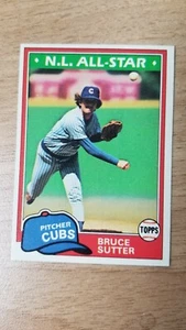 BRUCE SUTTER 1981 Topps #590 SBC020 - Picture 1 of 2
