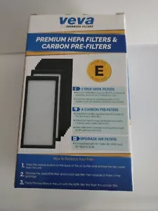 Paquete de 2 filtros HEPA VEVA Premium TALLA E incluidos 6 prefiltros de carbono - Imagen 1 de 6