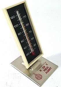 Vintage Advertising Art Deco Pop Up Thermometer - K of C  Field Agent - Picture 1 of 6