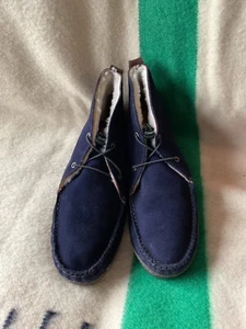 Quoddy Wildleder Chukka Stiefel Vibram Sohle Lammfell Herren Größe 12 - Bild 1 von 8