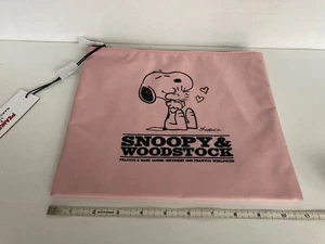 Peanuts & Marc Jacobs Flat Nylon Tech/Multipurpose Pink Case Pouch Very Rare-NWT - Picture 1 of 6