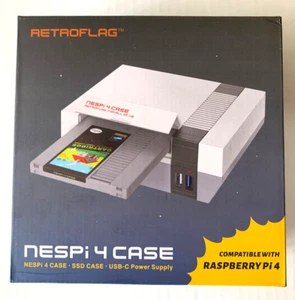 RETROFlag NESPi 4 Case For Raspberry Pi 4 Model B w/ Safe Shutdown SSD Case - Bild 1 von 8