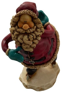 Don Mechanic Resin  Santa Claus Ice Skating Christmas Figurine 2003 Retired VTG - Picture 1 of 19
