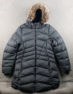 Marmot Montreal Coat Womens XL Gray 700 Fill Down Hooded Jacket Parka - Picture 1 of 12