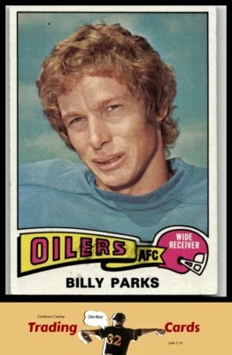 1975 Topps #324 Billy Parks Houston Oilers Football Card VG - Image 1 of 2
