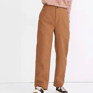 Madewell Pants Straight Leg Brown Gauze Cocoon size 26 - Picture 1 of 7