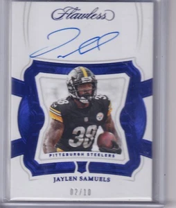 Jaylen Samuels 2018 Panini Flawless Blue Rc On Card Auto (2/10) - Picture 1 of 2