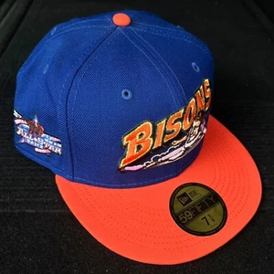 Buffalo Bisons Knicks NBA Crossover New Era 59FIFTY 2 Tone Topperz Cap Hat 7 5/8 - Picture 1 of 7