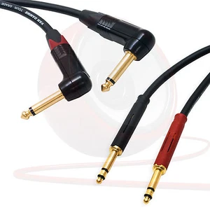 Pseudo Ausbalanciert Abgewinkelt 0.6cm Stecker Zu Tt Bantam Kabel (Paar) . Kabel - Picture 1 of 1