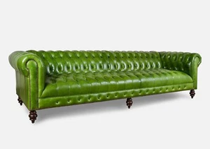 XXL Big Sofa Couch Chesterfield 240cm Polster Sofas 4 Sitzer Leder Textil  #275 - Bild 1 von 12