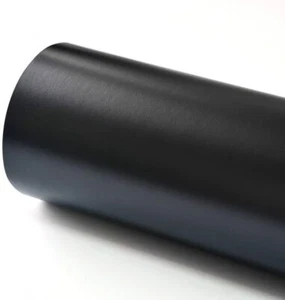 Schwarz Matt Auto Vinyl Folie Blatt Film Aufkleber Luftfreigabe Blasenfrei - Bild 1 von 5