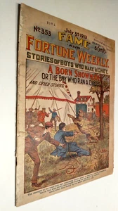 1912 Dime Store Novel ~ Fame & Fortune Weekly ~ A Born Showman - Picture 1 of 1