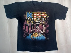 KISS 1996-97 World Tour Vintage Concert T-Shirt XL No Tag - Picture 1 of 17