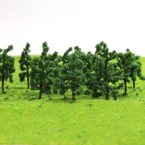 100pcs N Scale 1:160 Deep Green Model Trees Iron Wire Railroad Layout D3813 - Picture 1 of 6