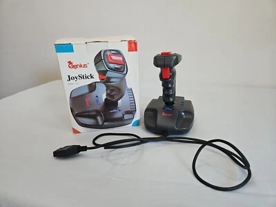 Genius J-08 joystick for IBM PC Video Games Vintage Boxed - Image 1 of 4