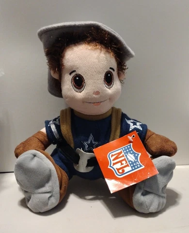 NFL Dallas Cowboys Mascot 12" Inch Stuffed Plush Collectible W/ Tag Cover