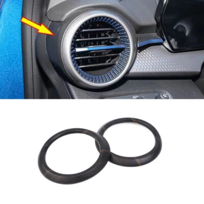 Cubierta de ventilación de salida de aire frontal de grano de madera para Chevrolet Trax 2023 2024 Foto 1 de 4
