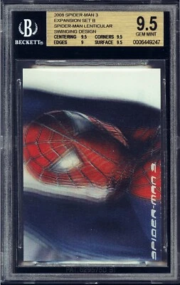 2008 Spider-Man 3 Marvel Lenticular Expansion Set B 3D BGS 9.5 Gem Mint POP 1 - Image 1 of 2