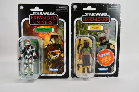Kenner Star Wars Lot Of 2 Republic Trooper Boba Fett Cover