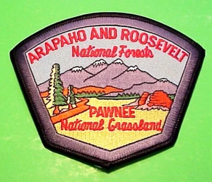 ARAPAHO & ROOSEVELT NATIONAL FORESTS PAWNEE GRASSLAND 5 x 4" FIRE DEPT. PATCH - Picture 1 of 1