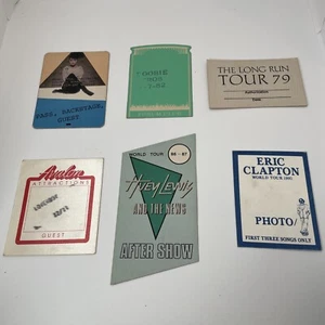 Backstage vintage y pases de invitados Eric Clapton Eagles, Doobie Bro Pat Benatar - Imagen 1 de 7