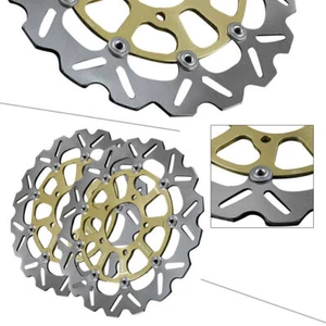 Front Brake Disc Rotors Fit KAWASAKI Ninja ZX10R & GTR 1400 & ZZR 1400 2008-2012 - Picture 1 of 6