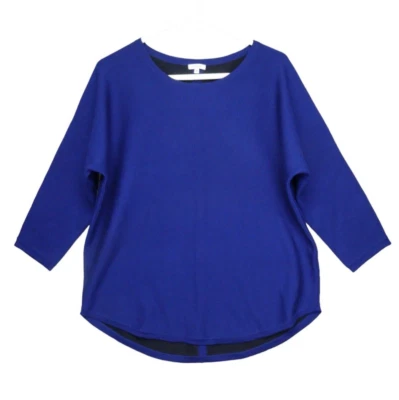 Jigsaw Pullover Sweater Jumper Size M Wool Blend Round Hem Blue - Image 1 of 4