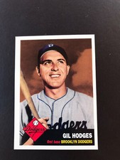 1995 TOPPS ARCHIVES - BROOKLYN DODGERS - GIL HODGES - # 59 OF 165