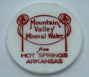Mountain Valley Spring Water Hot Springs AR Vintage Plastic Cap Lid Liter Bottle - Picture 1 of 4