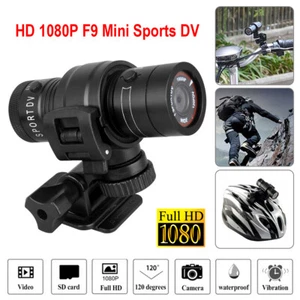 ✅1080P Full HD Sports Action Camera MotorCycle Bike Helmet Mini CAM Waterproof - Picture 1 of 10