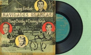 WITE CHRISTMAS Peggy Lee - Crosby - Kaye COLUMBIA ECGE70053 Spain 1954 EP 45 rpm - Picture 1 of 6