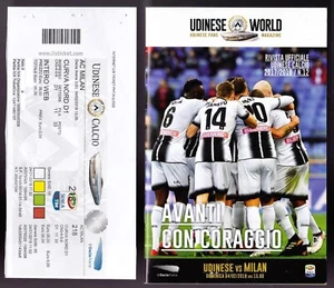 RIVISTA N. 12 UDINESE CALCIO 2017/18 CON BIGLIETTO INGRESSO STADIO FRIULI UDINE - Foto 1 di 1