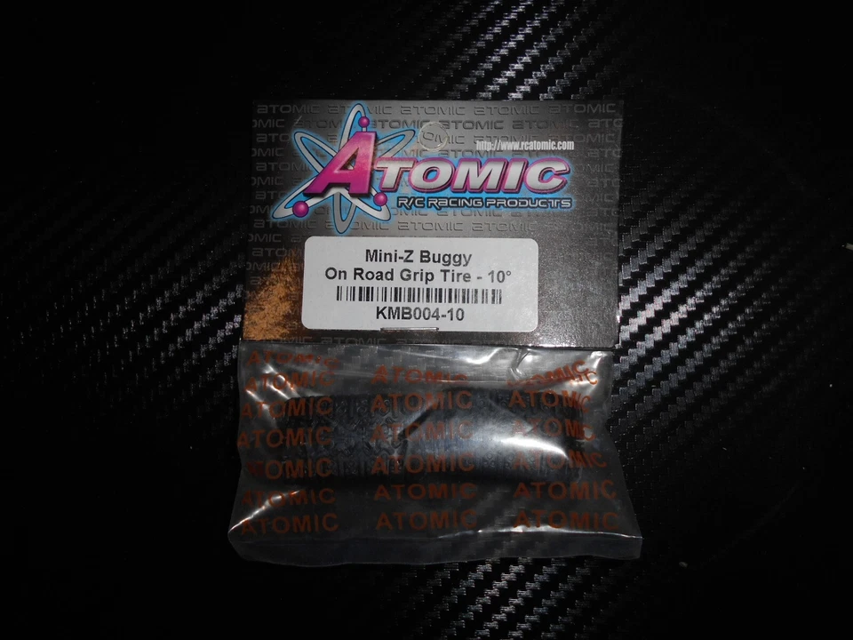 Atomic 1/28 scale RC Car Part  KMB004-10 Buggy On road grip tyre - 10deg Mini Z - Image 1 of 1