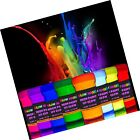 Glow Magic Schwarzlicht Farbset - 8er Set - fluoreszierende Wandfarben - Neon...