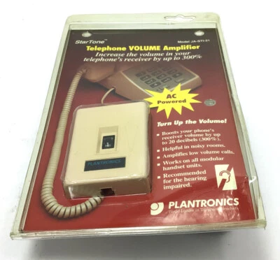 Vintage Plantronics Telephone Volume Amplifier StarTone Model JA-STI-31 NEW - Image 1 of 2