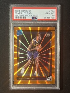 2021-22 Donruss BONES HYLAND Holo Orange Laser Rated Rookie PSA 10!!!🔥🔥🔥
