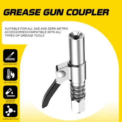 "Boquilla de inyección de aceite de bloqueo de liberación rápida acoplador de pistola de grasa 1/8"" NPT 10000PSI" Foto 1 de 4
