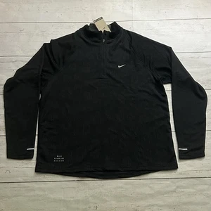 Camiseta negra repelente al agua Nike Pinnacle Running Division para hombre XL FZ1121-010 - Imagen 1 de 9